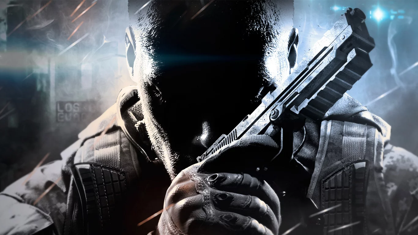 оружие, call of duty black ops 2, пистолет, будущее, солдат