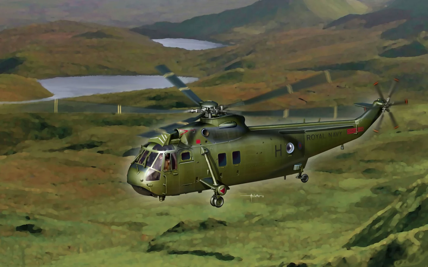 sea king, арт, commando, ws-61, helicopter, американский, sikorsky, вертолет
