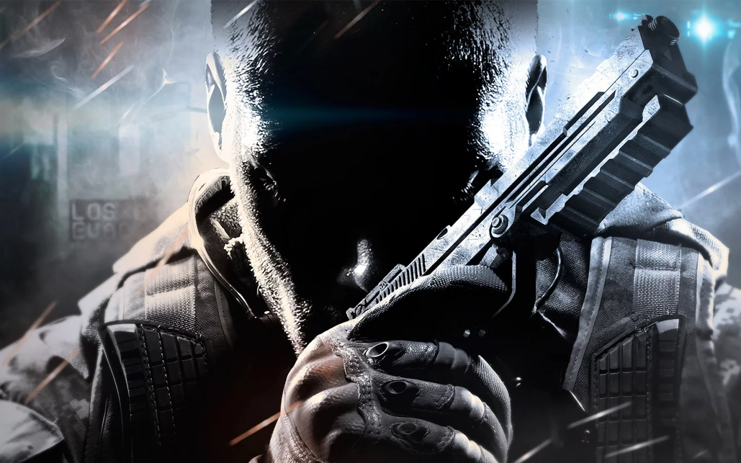 оружие, call of duty black ops 2, пистолет, будущее, солдат