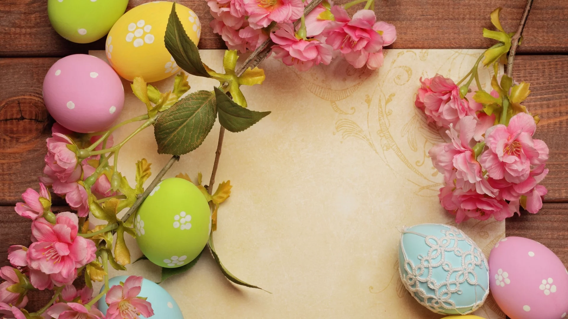 easter, яйца, пасха, цветы, бумага, праздник