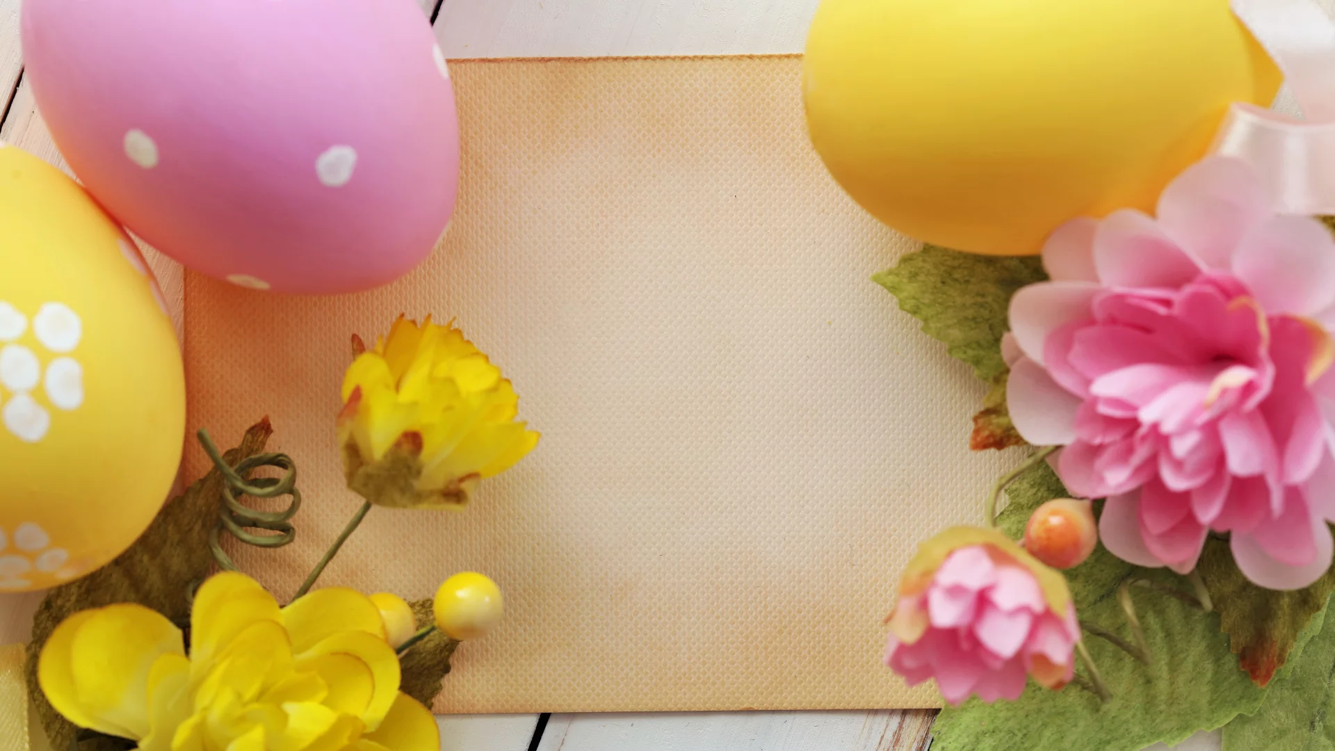 цветы, яйца, easter, весной, пасха