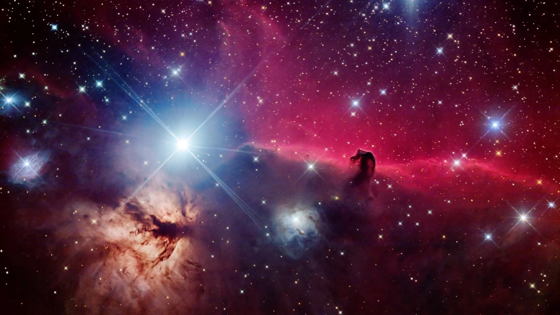 horsehead nebula, красиво, туманность, космос, звезды