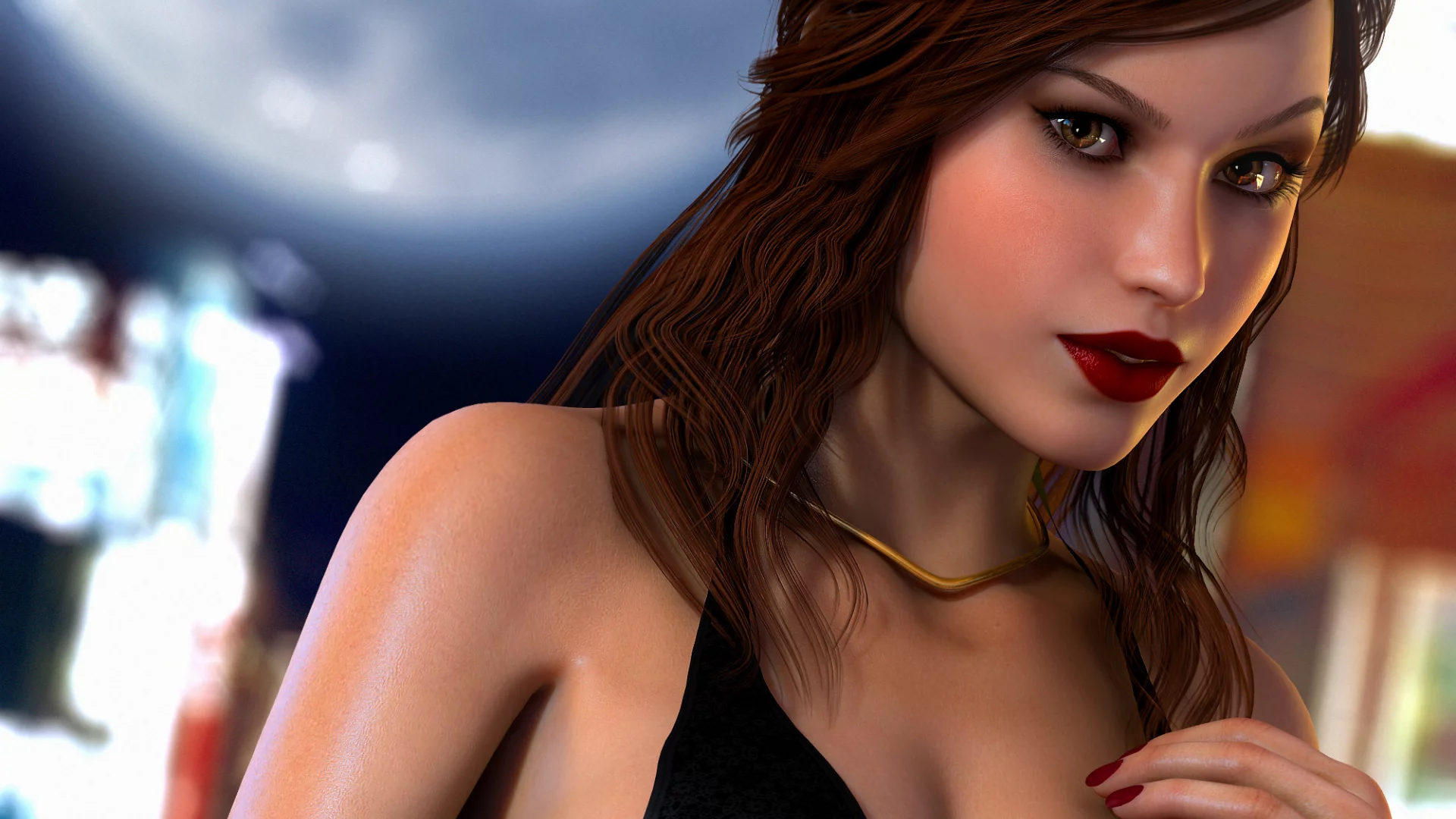 lara croft, рендеринг, tomb raider, волосы, глаза, взгляд