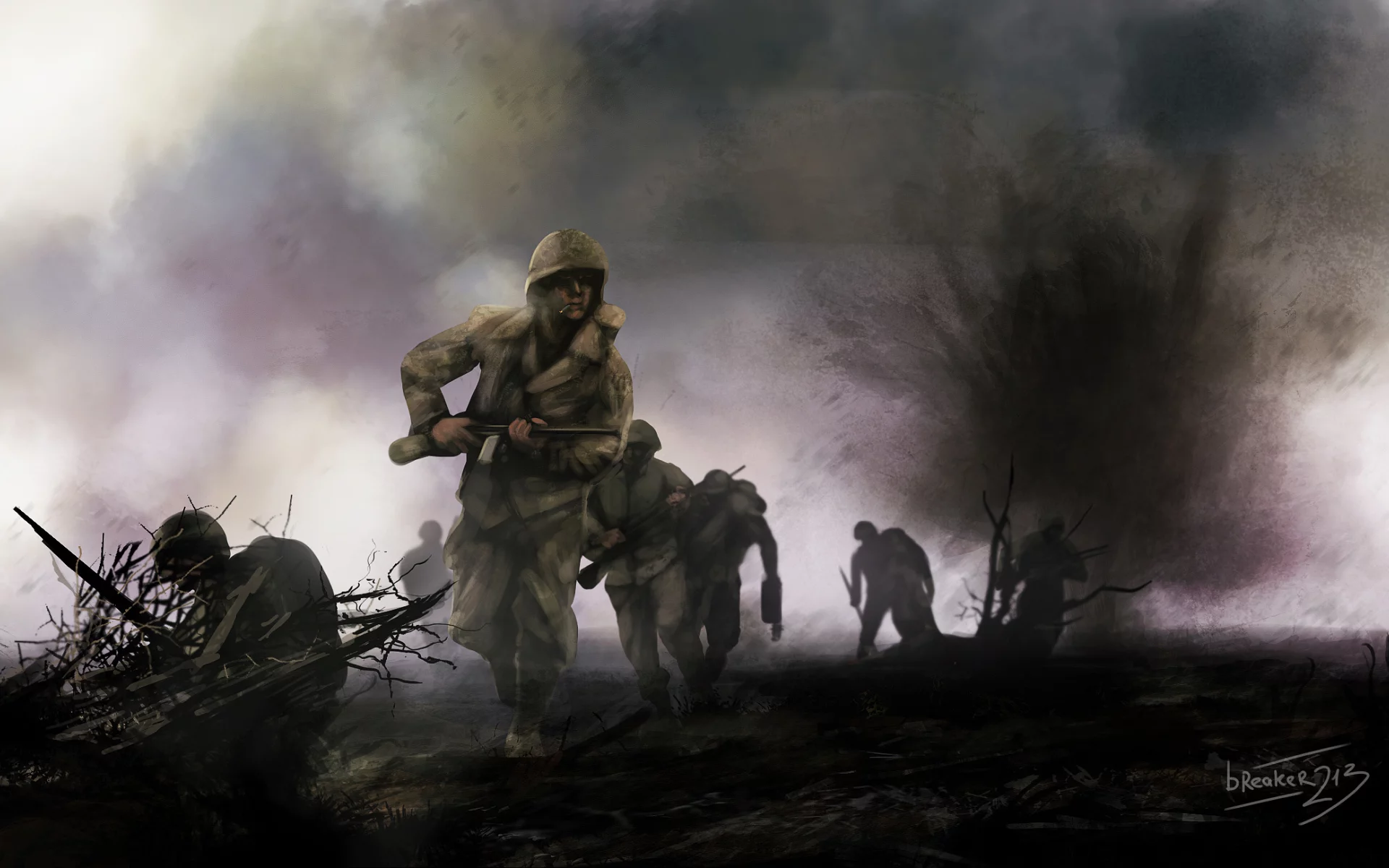 the pacific series, арт, война, солдаты, war