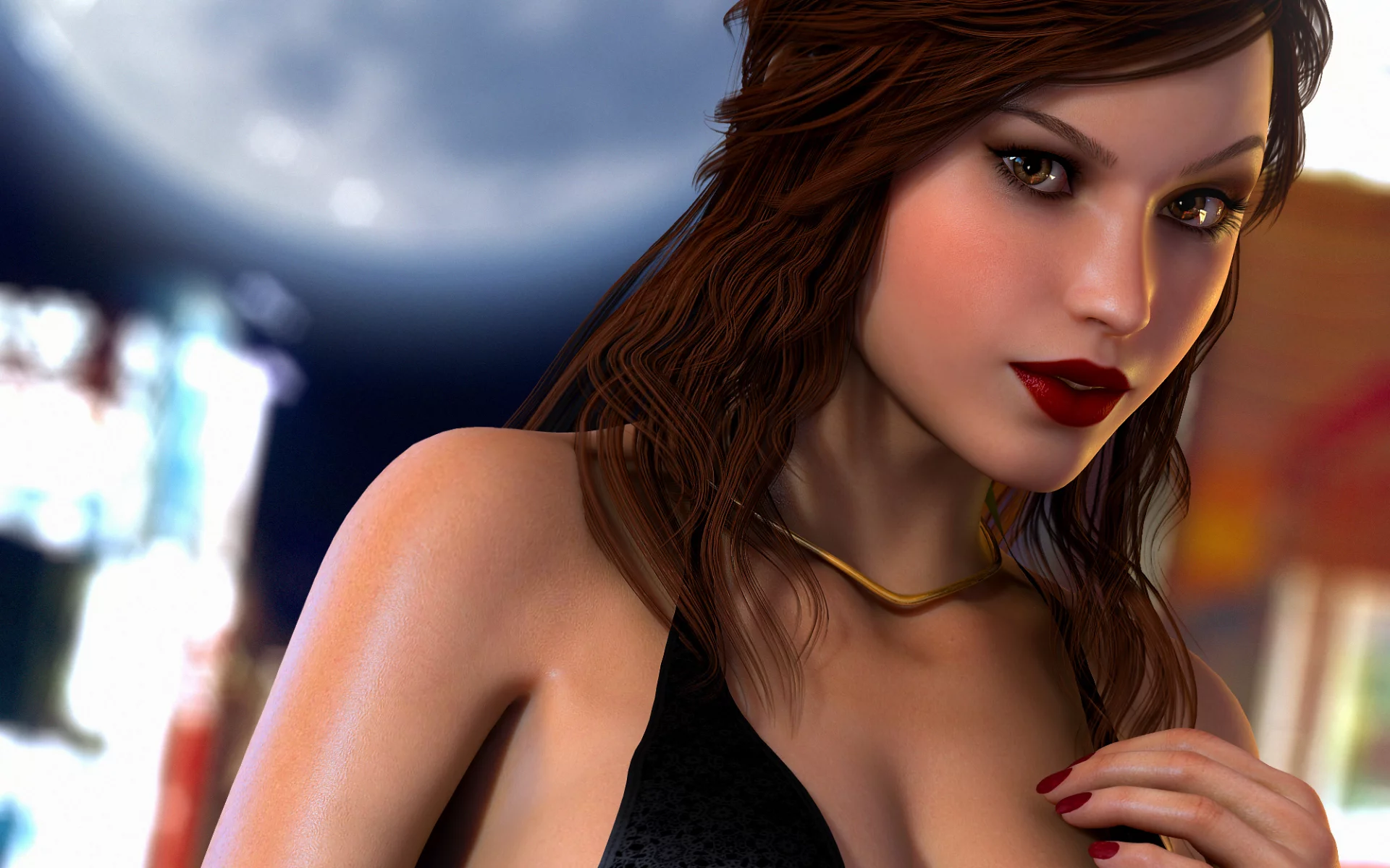 lara croft, рендеринг, tomb raider, волосы, глаза, взгляд