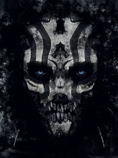skull, background, eyes, abstract, mask, black