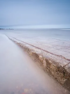 берег, великобритания, маяк, англия, море, штиль