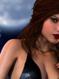 lara croft, рендеринг, tomb raider, волосы, глаза, взгляд