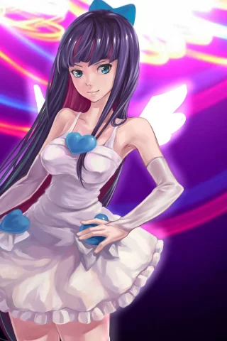 xiamianliele, panty &amp;amp; stocking with garterbelt, арт, anarchy stocking