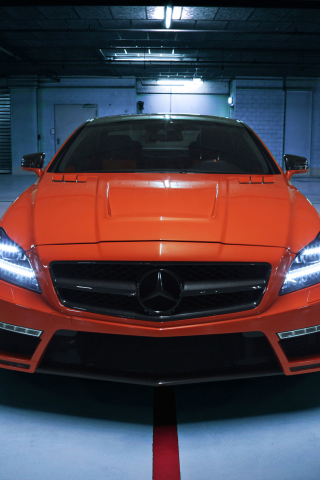 german special customs, amg, gsc, tuning, mercedes-benz, обои, orange, car, front, cls 63