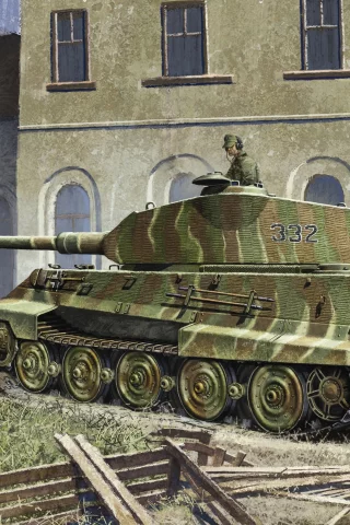немецкий, королевский тигр, тяжелый, tiger 2, тигр 2, танк