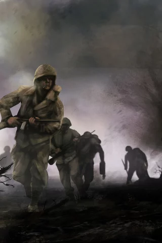 the pacific series, арт, война, солдаты, war