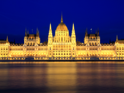 столица, будапешт, ночь, парламент, венгрия, здание