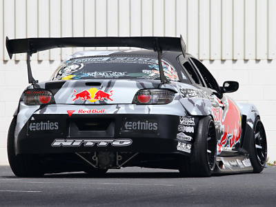 sportcar, team, widebody, competition, spoiler, red-bull racing, rims, rx-8, mazda, tuning, drift