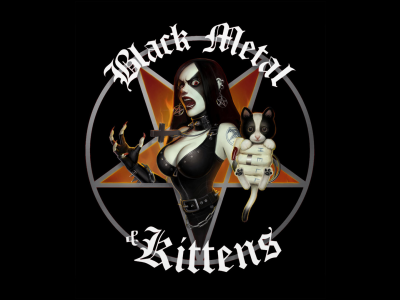 котёнок, девушка, гот, black metal and kittens, тату