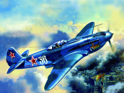 лагг-3, истребитель, самолёт, небо, советский, война
