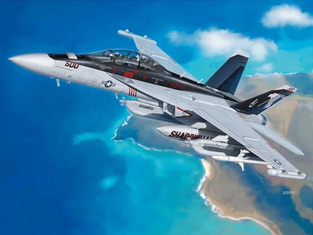 арт, ea-18, boeing, палубный, самолет, гроулер, ea-18, growler, боинг