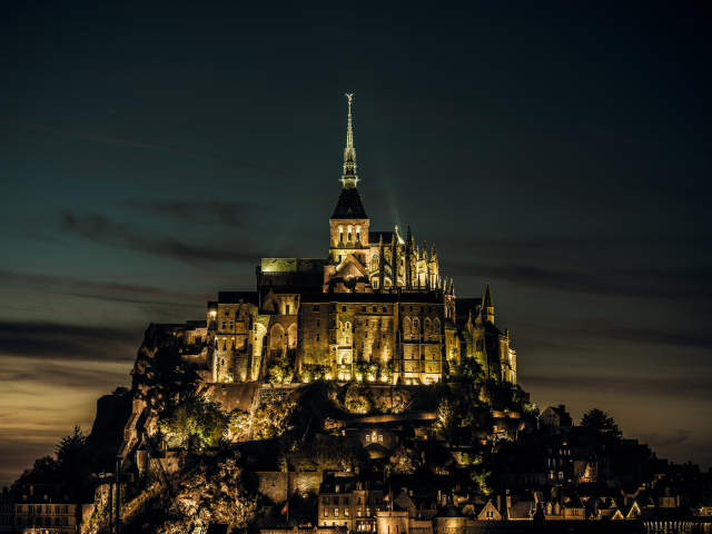 castle, normandy, france, mont saint-michel, нормандия, франция, island