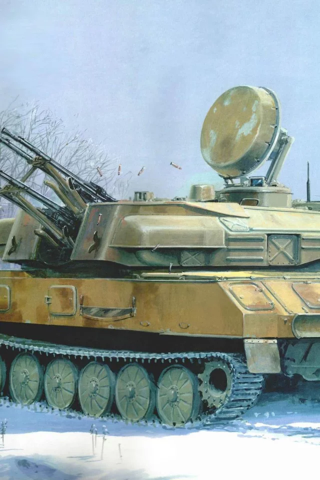 зенитная, установка, зсу-23-4, самоходная, арт, шилка