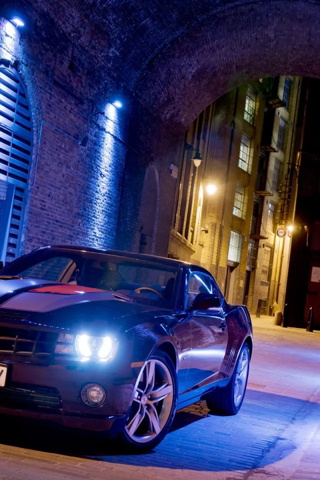 шевроле, чёрный, камаро, camaro, купе, coupe, передок, chevrolet