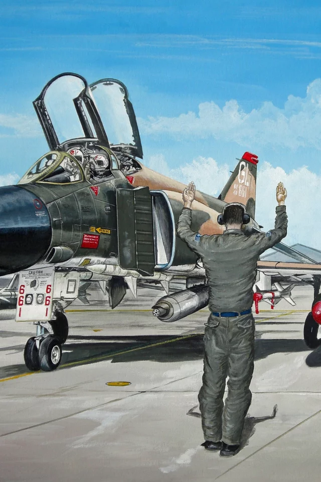 поле, f-4, лётное, аэродром, _фантом_, ангары