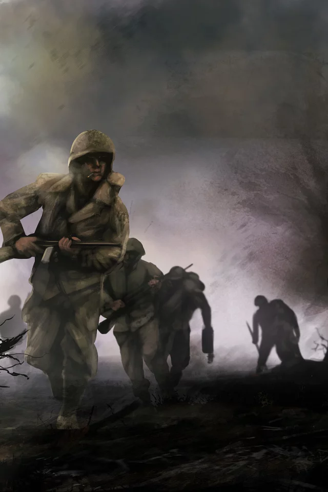 the pacific series, арт, война, солдаты, war