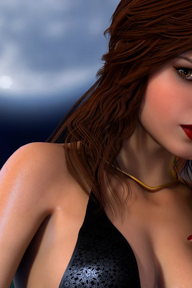 lara croft, рендеринг, tomb raider, волосы, глаза, взгляд