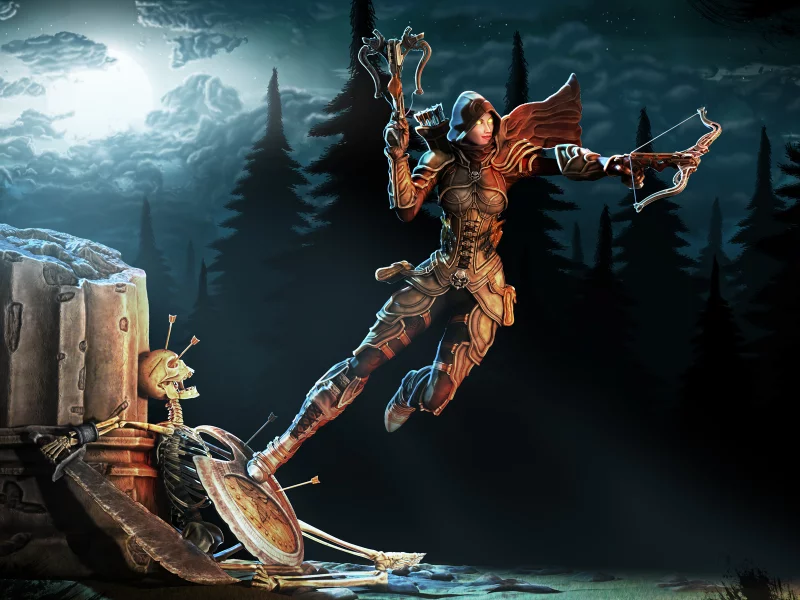 diablo 3, броня, demon hunter, охотник, на демонов, плащ, арт