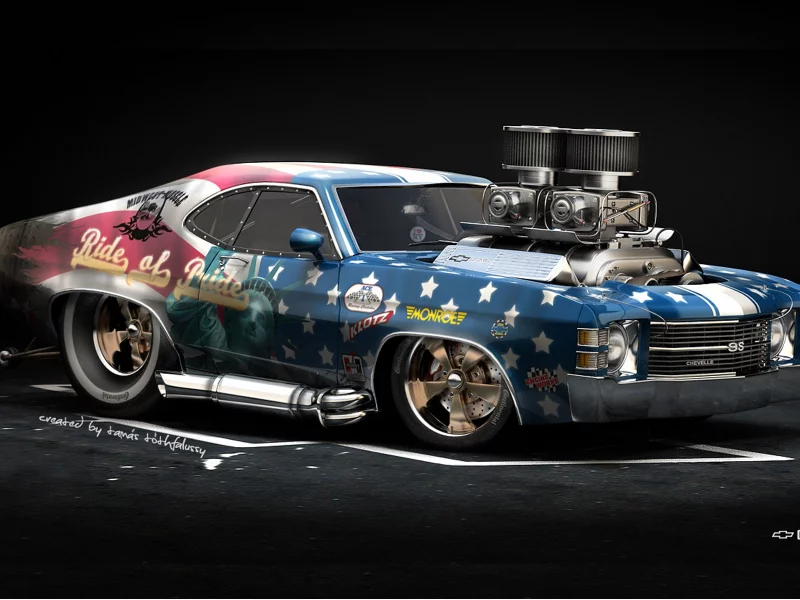 chevrolet chavelle ss, hod rod, american muscle, car