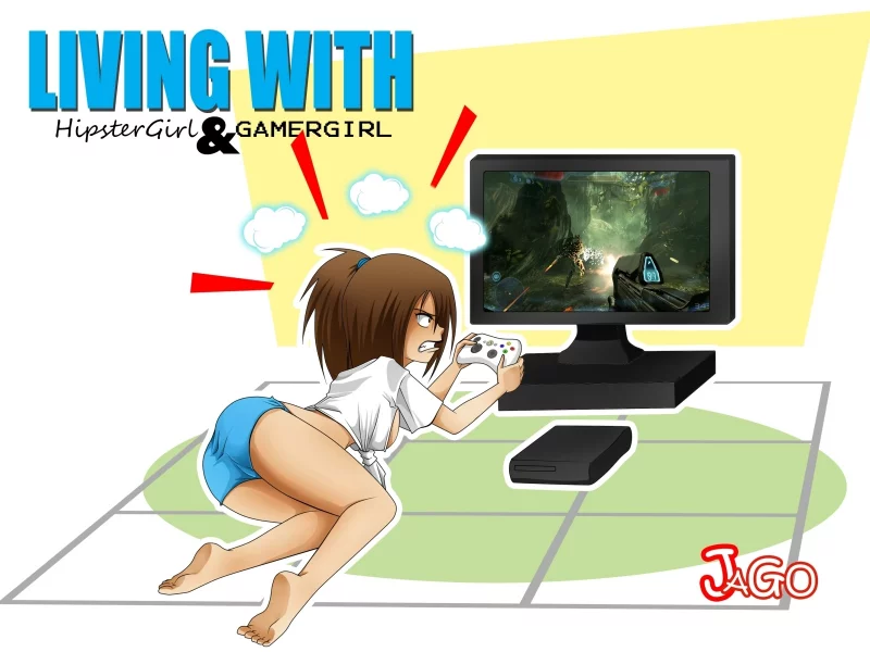 комиксы, living with, jago, эрика, erika, hipstergirl, секси, sexy, gamergirl