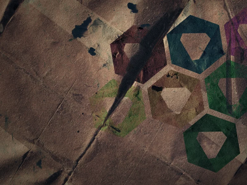 hexagon, seven, minimalism, texture