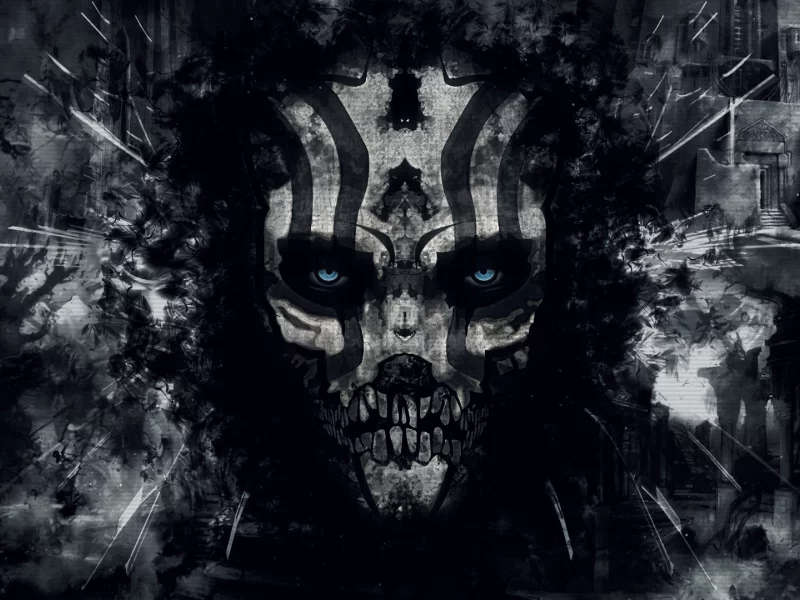 skull, background, eyes, abstract, mask, black