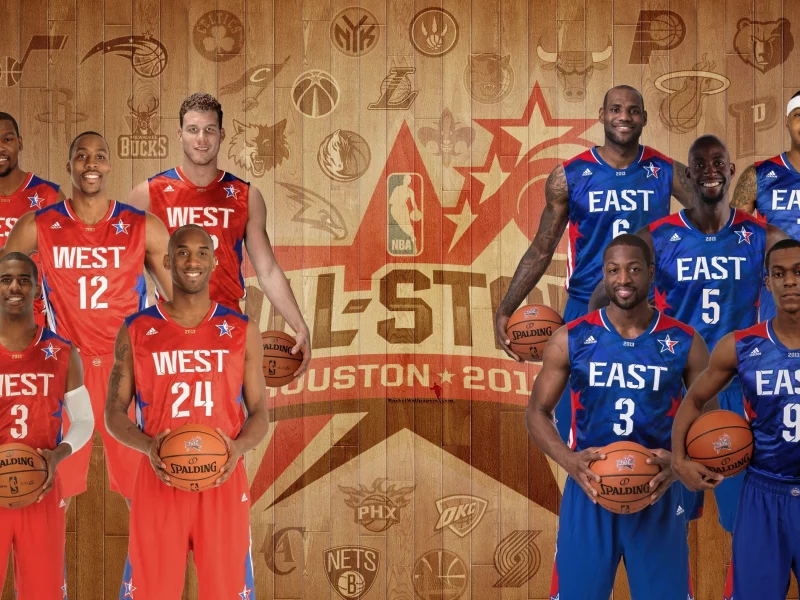баскетбол, all stars, east, nba, kobe bryant, west, kevin durant, chris paul