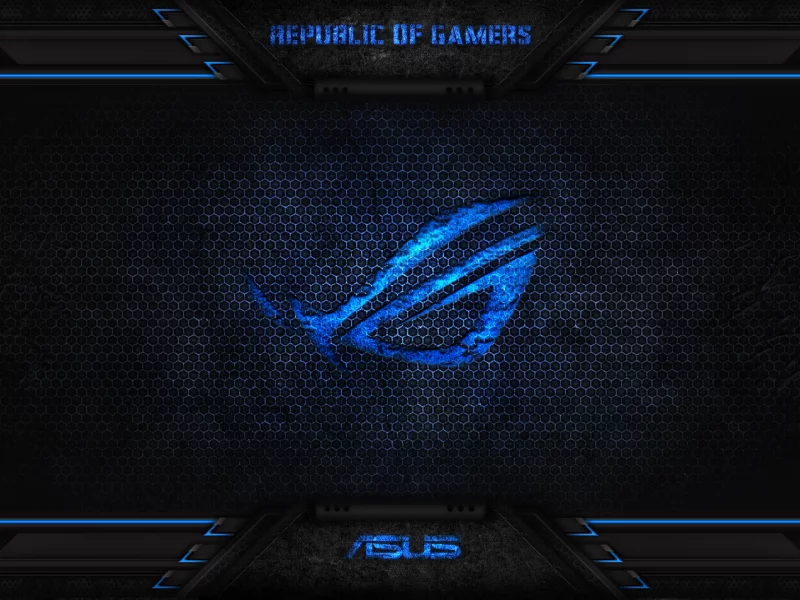 asus, blue, gamers, republic, of, rog