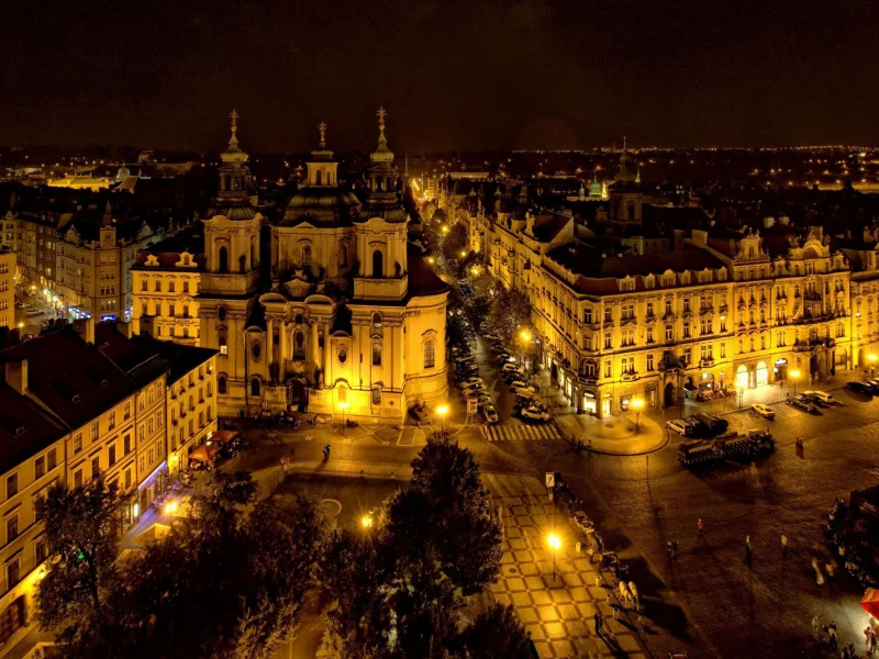 czech republic, ночь, прага, чехия, praga, город