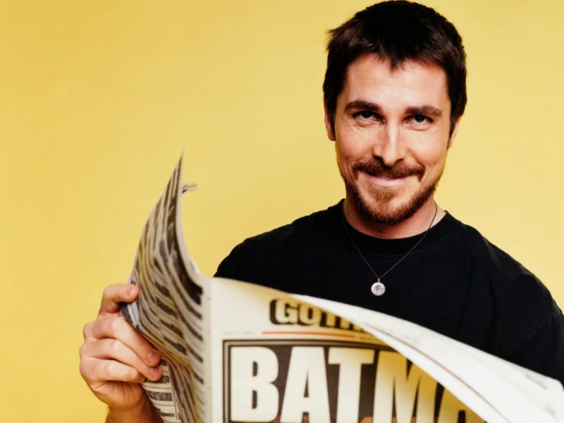 актер, actors, batman, газета, newspapers, yellow background, christian bale