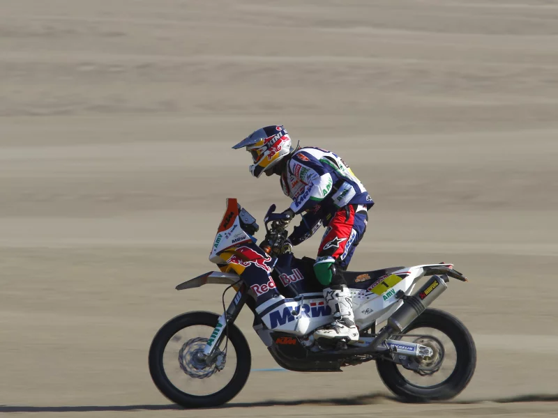 red bull, гонщик, мотоцикл, rally, дакар, вид с боку, dakar, спорт