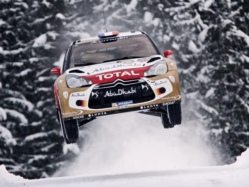 rally, скорость, ds3, летит, citroen, в воздухе, машина, wrc