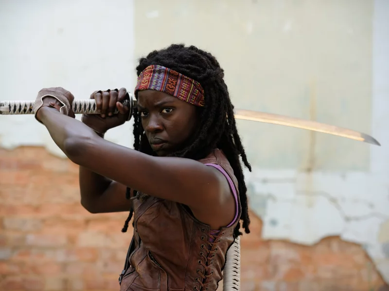 michonne, ходячие мертвецы, danai gurira, season 3, the walking dead