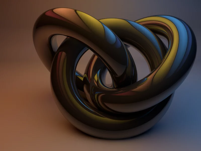 тор, абстракция, cinema4d