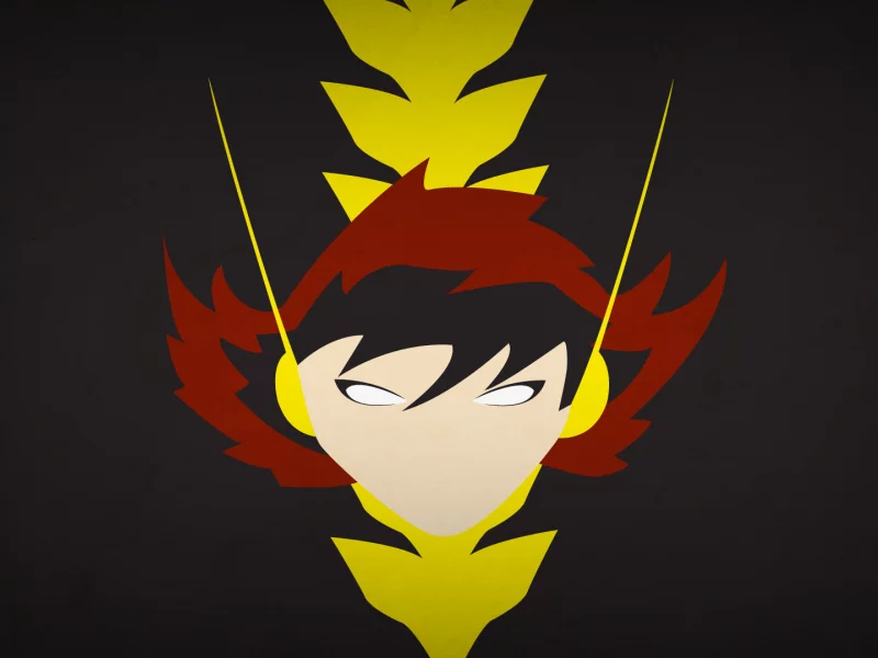 минимализм, blo0p, marvel comics, janet van dyne, the wasp, оса