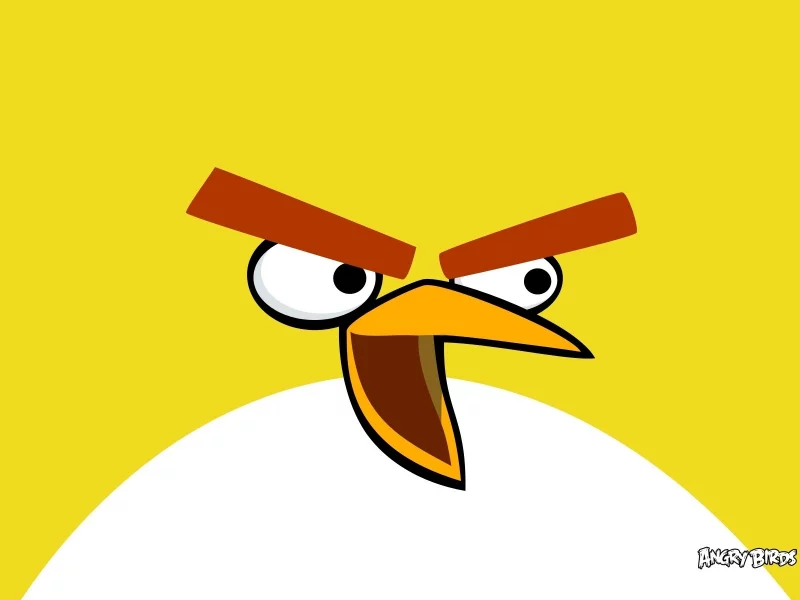 angry birds, брови, птица, текстура, желтый, клюв, вредная