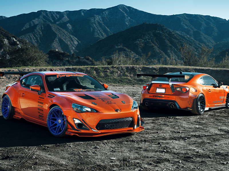 toyota, rims, spoilers, scion, mountain, tuning, fr-s, orange, style, wheels, 86, widebody