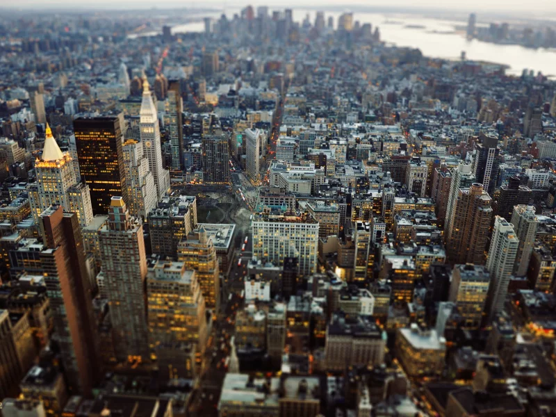 манхэттен, нью-йорк, new york city, сша, город, tilt shift, нью йорк