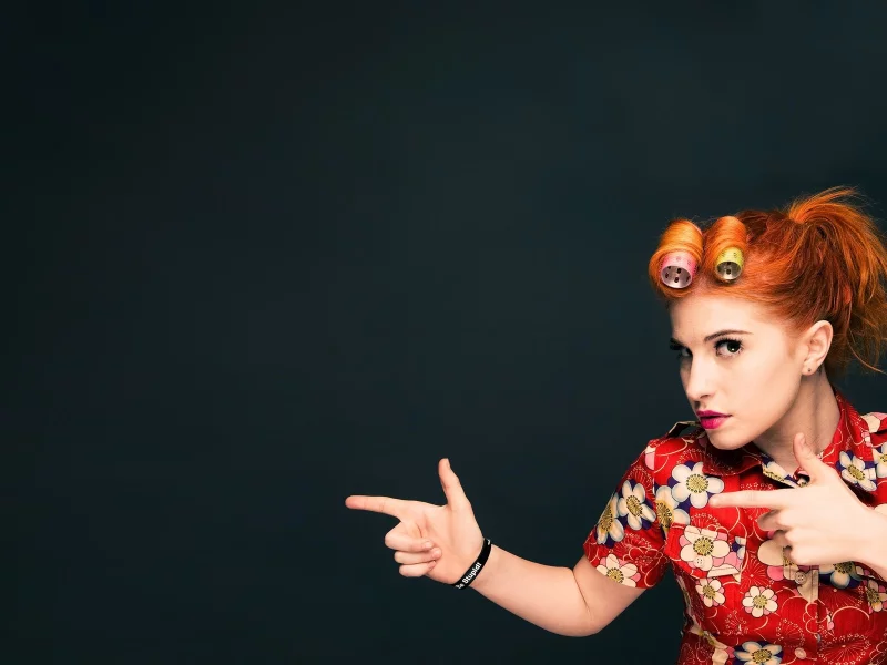 hayley williams, бигуди, рыжая, знаменитость