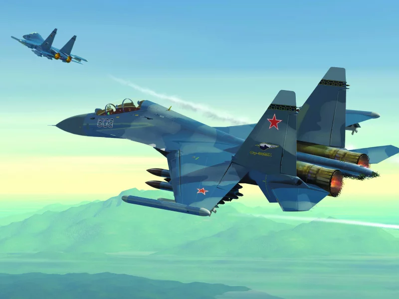 самолет, арт, модернизированный, су-30мк, коммерческий