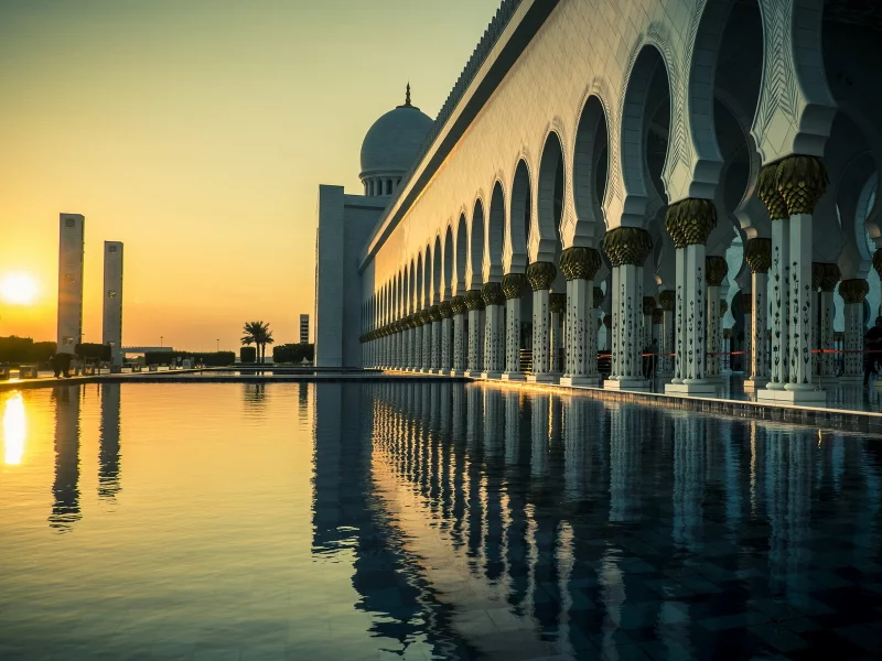 город, abu dhabi, grand mosque