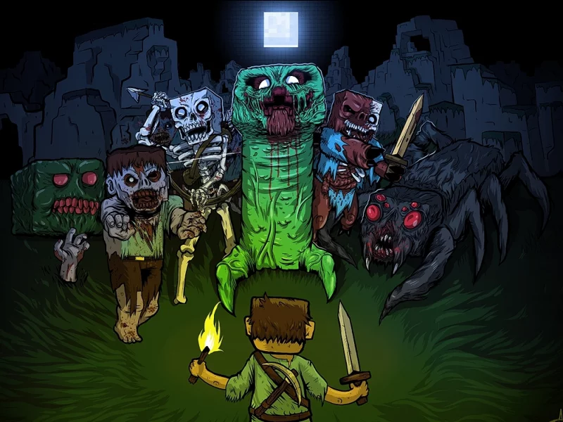 крипер, minecraft, зомби, zombie, creeper, майнкрафт