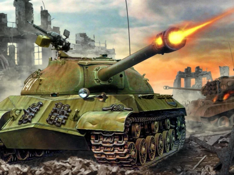 ис-3, руины, 3, война, танк, ис, выстрел