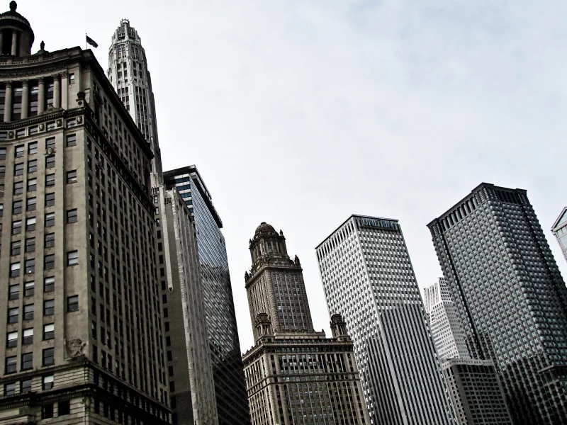 illinois, chicago, usa, чикаго, сша, здания, америка, center